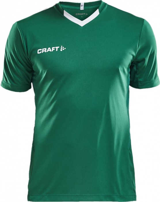 Craft - Progress Contrast Jersey Junior - Grün & weiß