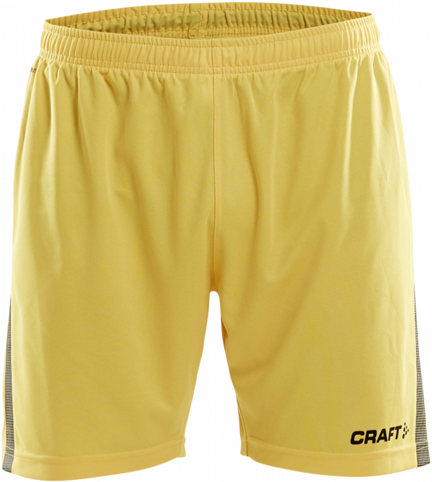 Craft - Pro Control Shorts Youth - Amarillo & negro