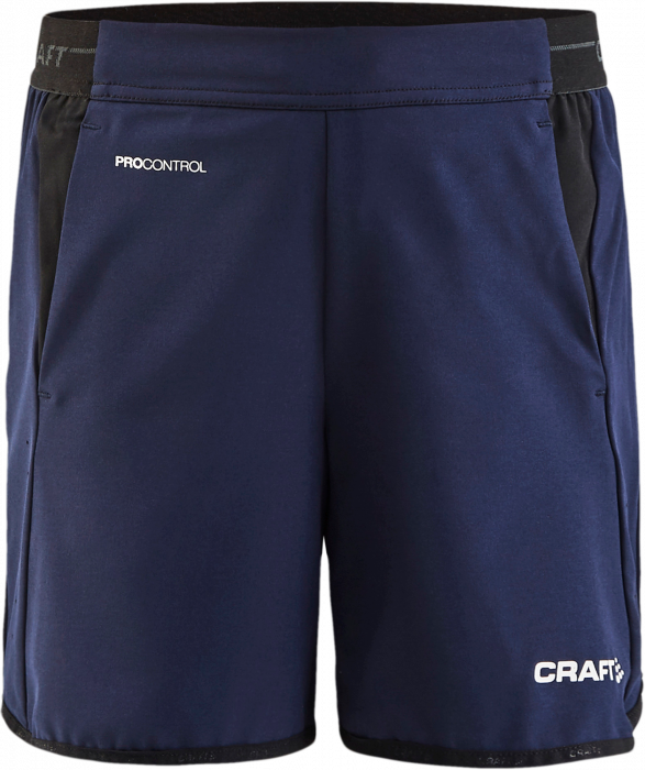 Craft - Pro Control Impact Shorts Junior - Bleu marine & blanc