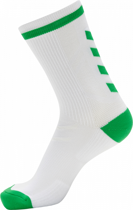 Hummel - Elite Indoor Sock Short - Wit & jasmine green