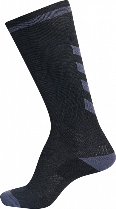 Hummel - Elite Indoor Sock Lang - Sort & asphalt