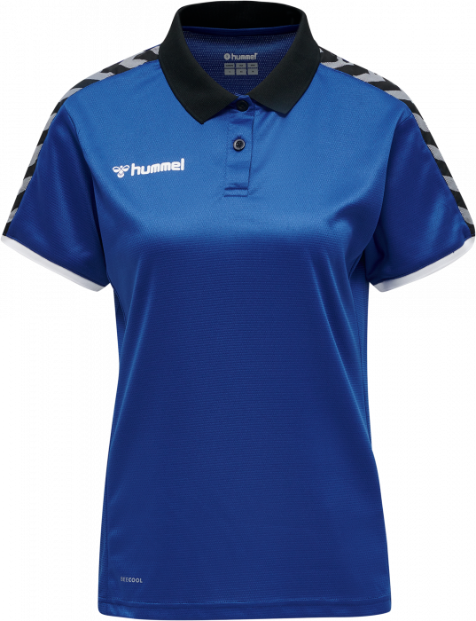Hummel - Authentic Woman Functional Polo - True Blue & nero