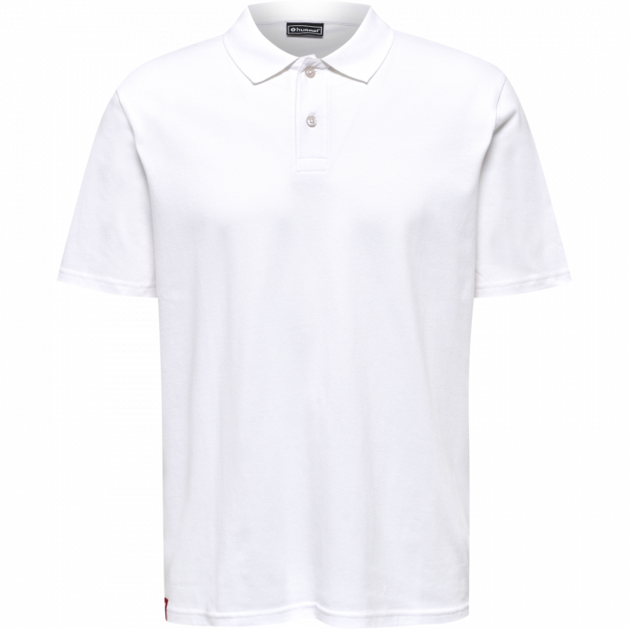 Hummel - Red Classic Polo - White