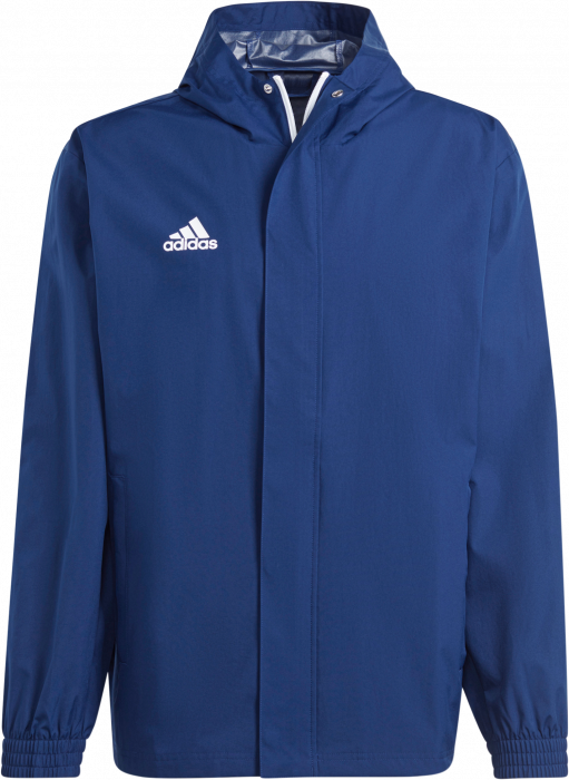 Adidas - Entrada 22 All Weather Jacket - Marineblau & weiß