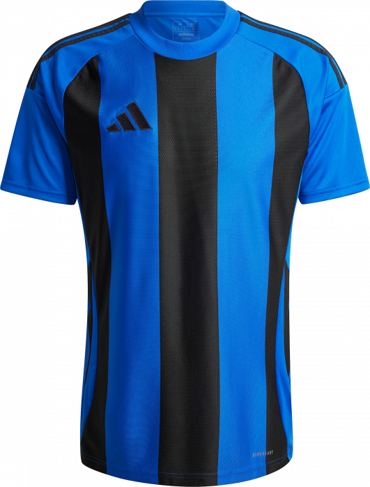 Adidas - Striped 24 Player Jersey - Azul real & preto