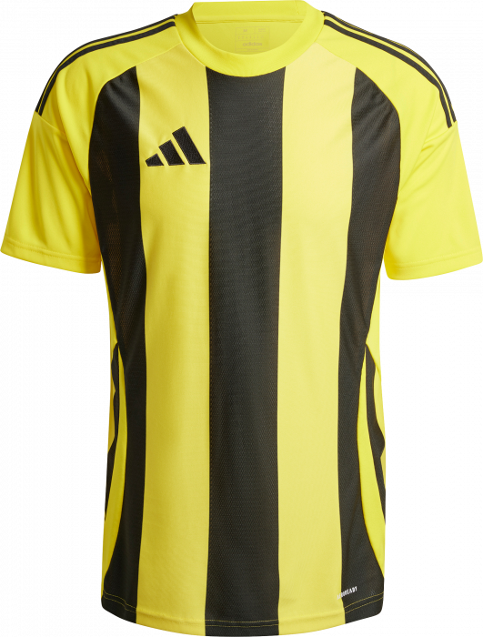 Adidas - Striped 24 Player Jersey - Team yellow & czarny