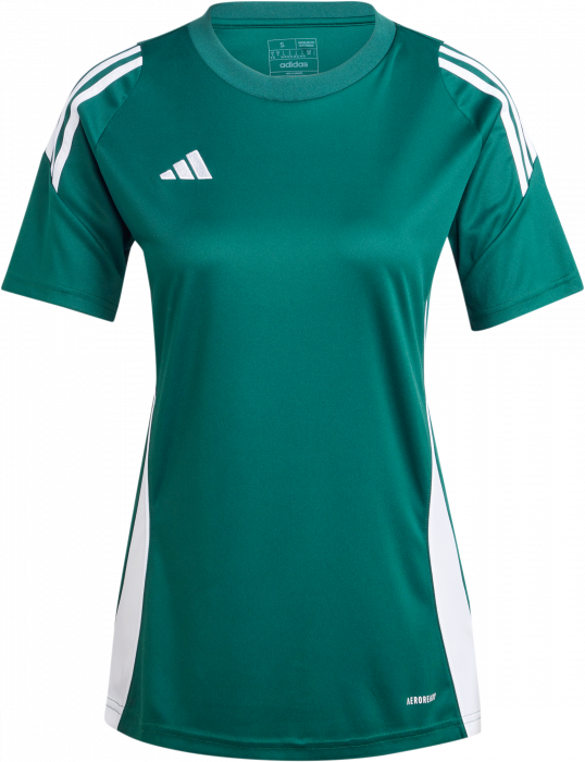 Adidas - Tiro 24 Player Jersey Women - Green Dark & vit
