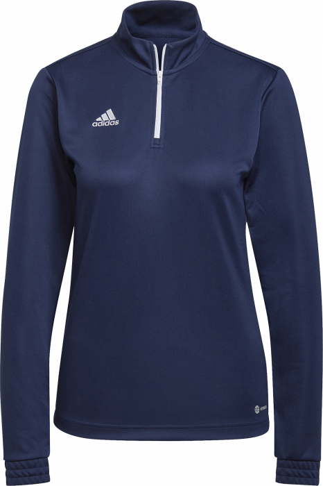 Adidas - Entrada 22 Træning Top With Half Zip Woman - Bleu marine