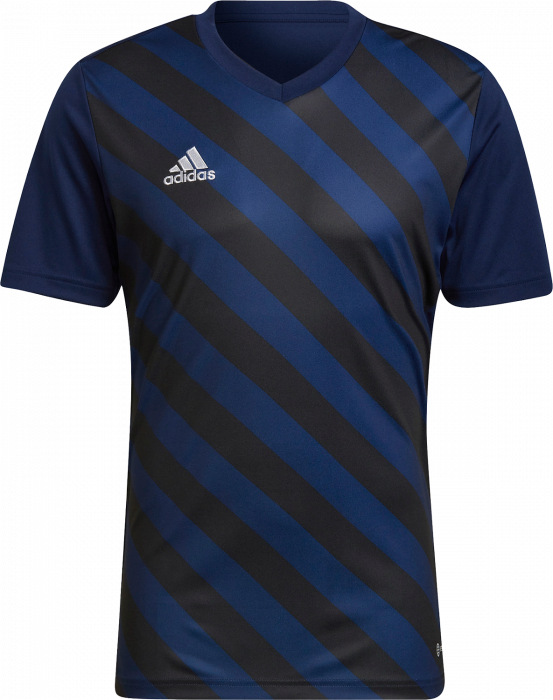 Adidas - Entrada 22 Stripet Jersey - Navy blue 2 & black