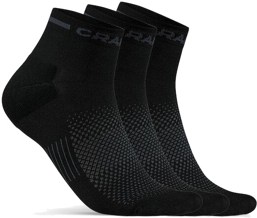 Craft - Core Dry Mid Sock 3-Pack - Svart