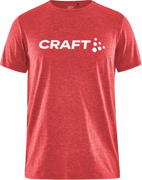Craft - Community Logo Ss Tee Kids - Bright Red Melange & bianco