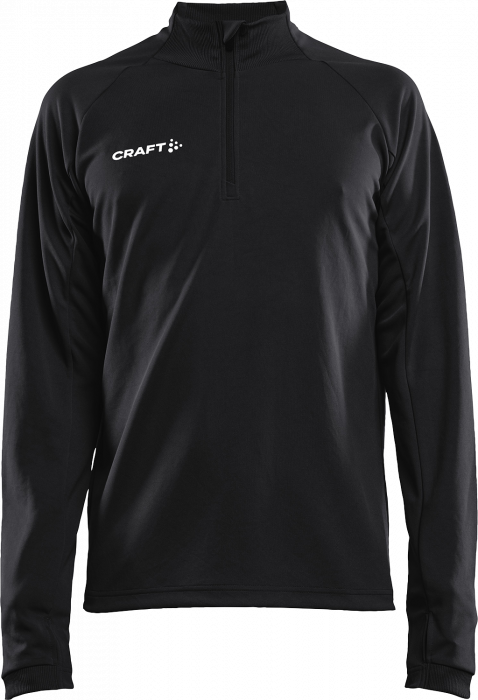 Craft - Evolve Shirt With Half Zip Junior - Zwart
