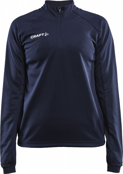 Craft - Evolve Shirt With Half Zip Woman - Granatowy