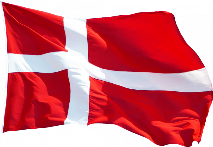 Sportyfied - Denmark Flag - 90X150 Cm - Rojo & blanco
