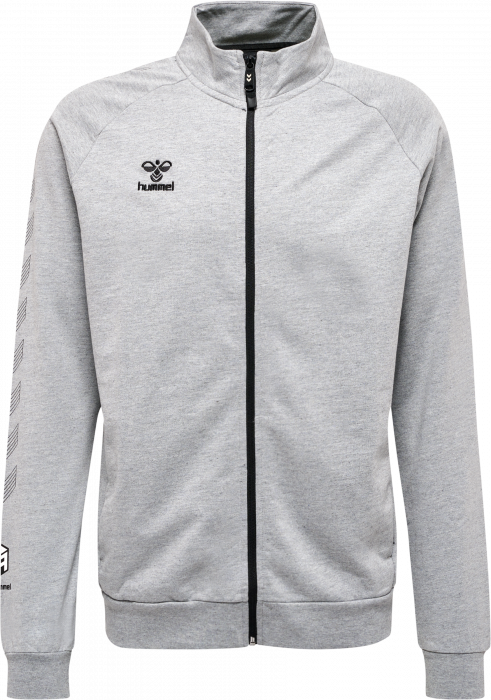 Hummel - Move Grid Cotton Zip Jacket - Grey Melange