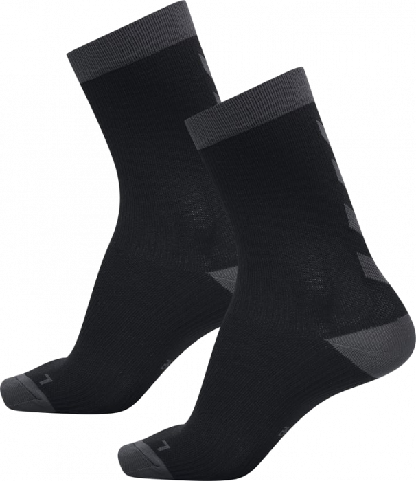 Hummel - Performance Socks 2-Pack - Black & asphalt