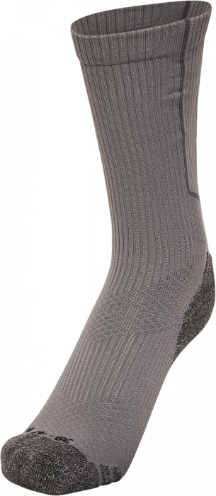 Hummel - Pro Træningstrømper Kort - Steel Grey & hvid