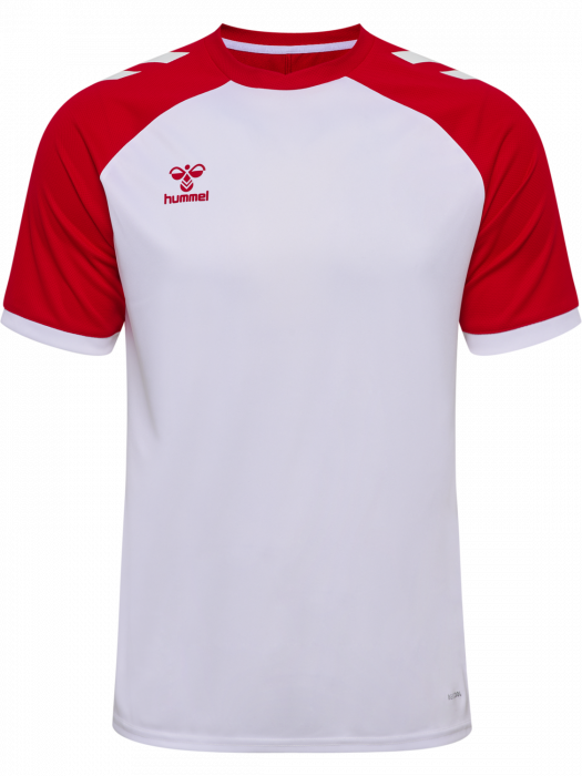 Hummel - Match League Jersey - White & true red