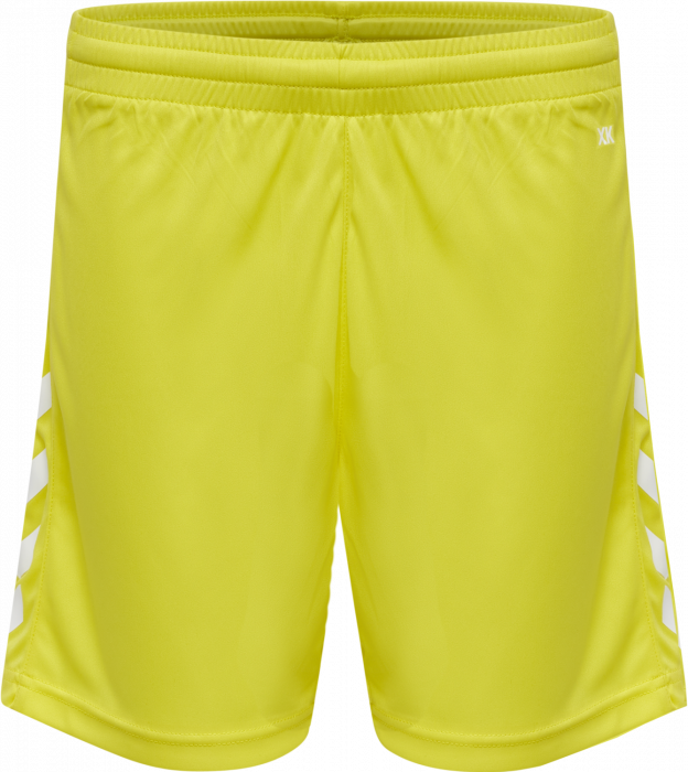 Hummel - Core Xk Poly Shorts Jr - Blazing Yellow & branco