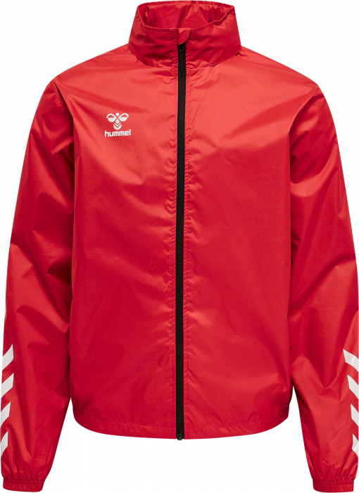 Hummel - Core Xk Spray Jacket - True Red & biały