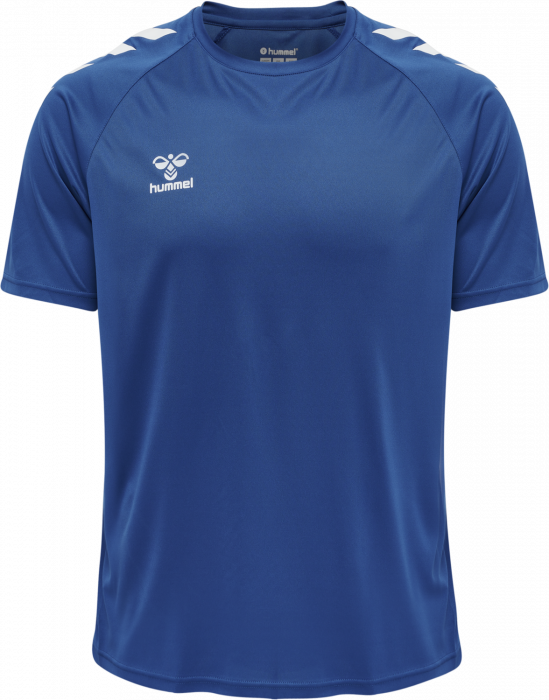 Hummel - Core Xk Poly T-Shirt - True Blue & branco
