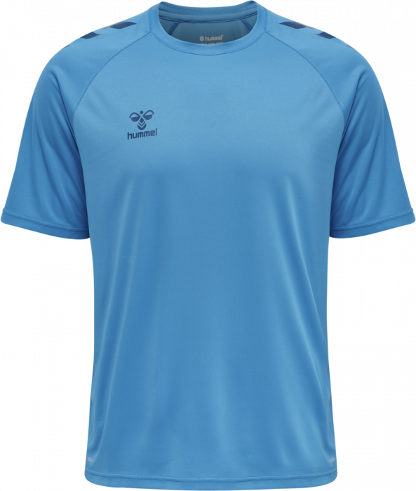 Hummel - Core Xk Poly T-Shirt - Blue danube & preto