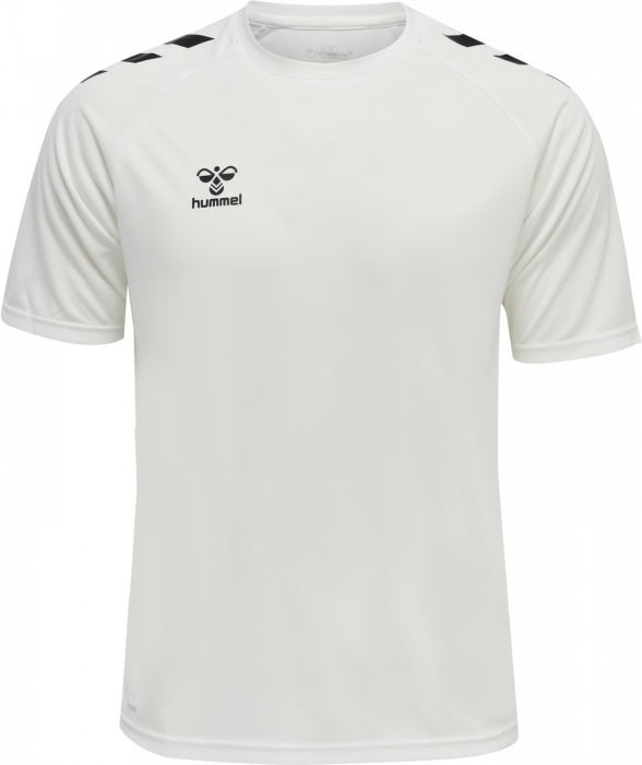 Hummel - Core Xk Poly T-Shirt - Weiß & schwarz