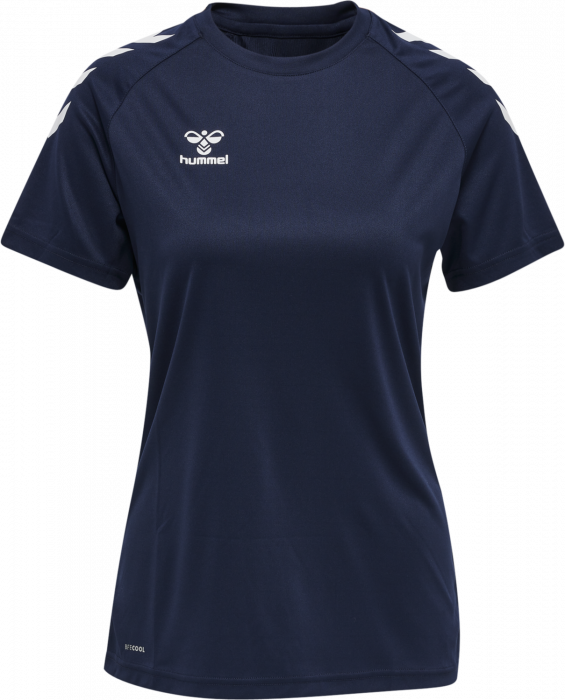 Hummel - Core Xk Poly T-Shirt Women - Marine & bianco