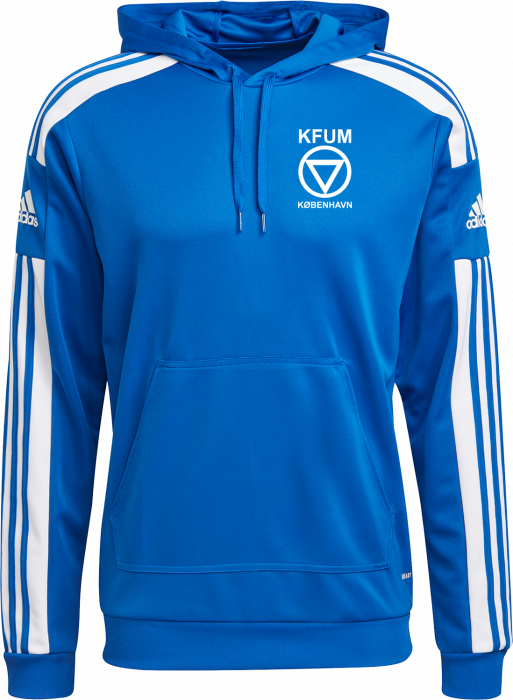 Adidas - Kfum Polyester Hoodie - Koninklijk blauw & wit