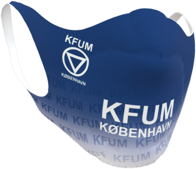 GSG - Kfum Sports Facemask - Marinblå & blue light sky