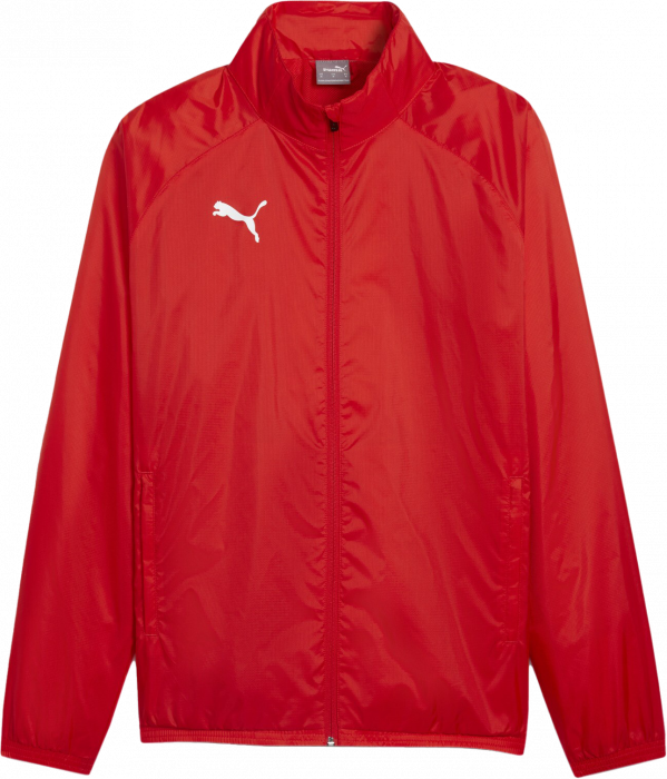 Puma - Teamgoal All Weather Jacket - Rot & weiß