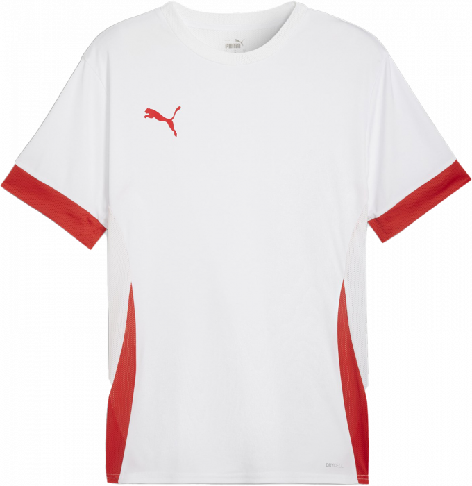 Puma - Teamgoal Matchday T-Shirt - Hvid & rød
