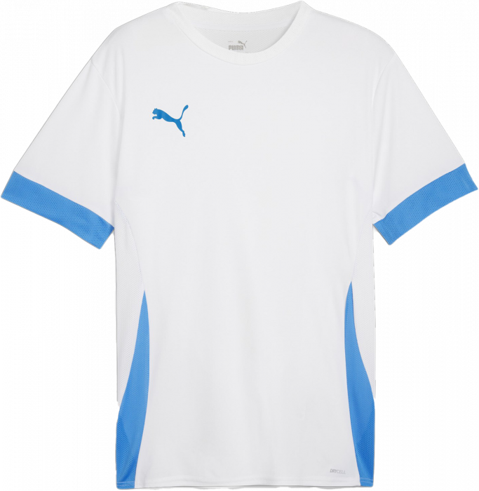 Puma - Teamgoal Matchday T-Shirt - Hvid & blue lemonade