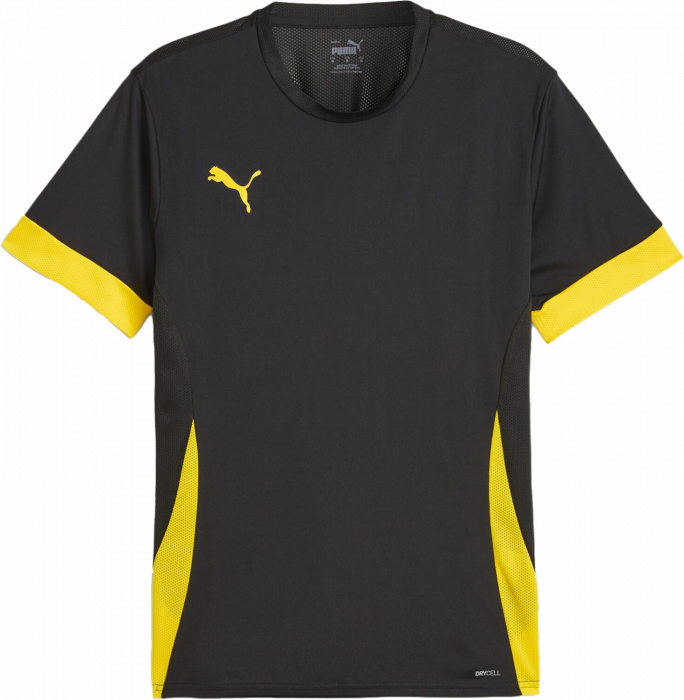 Puma - Teamgoal Matchday T-Shirt - Sort & fluro yellow pes