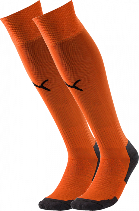 Puma - Teamliga Core Sock - Orange & svart