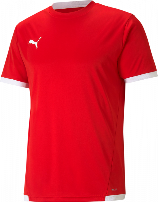 Puma - Teamliga Jersey - Czerwony & biały