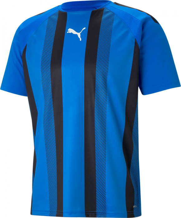 Puma - Teamliga Striped Jersey Jr - Blau & schwarz