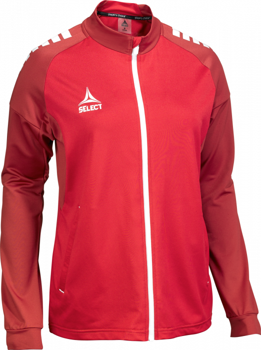 Select - Spain V25 Training Zip Jacket Women - Czerwony & biały
