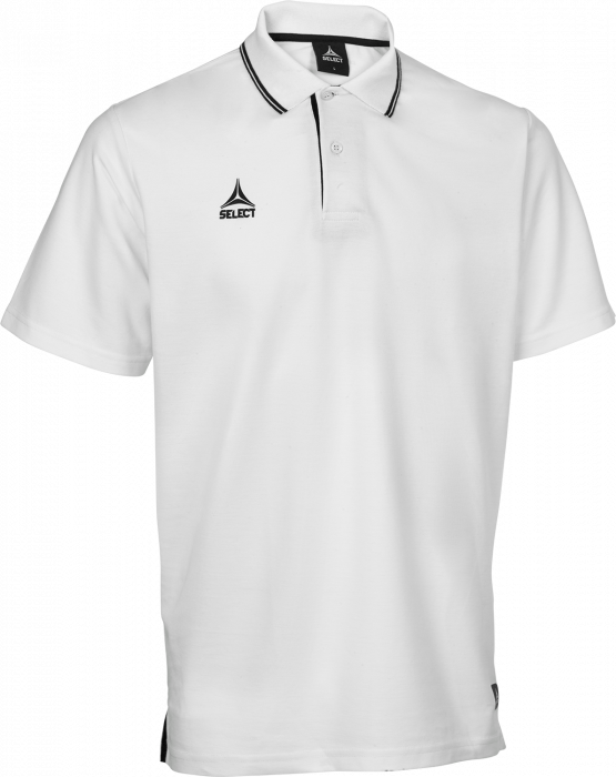 Select - Oxford Polo T-Shirt - Biały