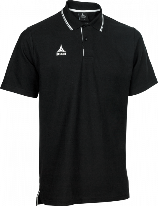Select - Oxford Polo T-Shirt - Zwart