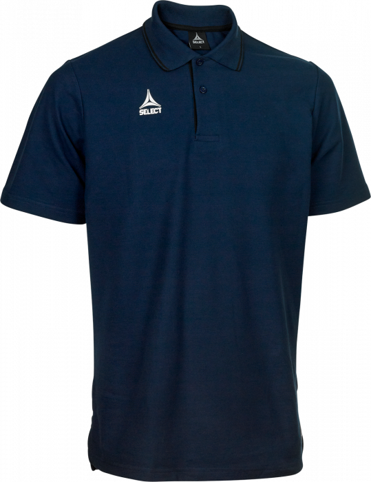 Select - Oxford Polo T-Shirt - Azul-marinho & preto