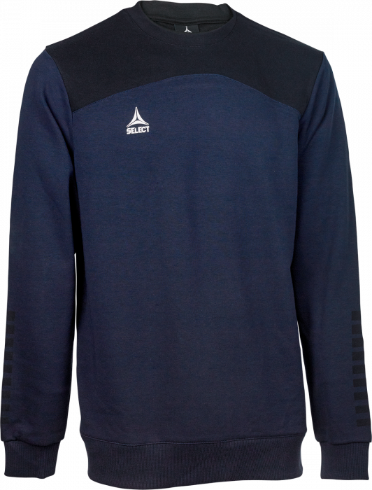 Select - Oxford Sweatshirt - Bleu marine & noir